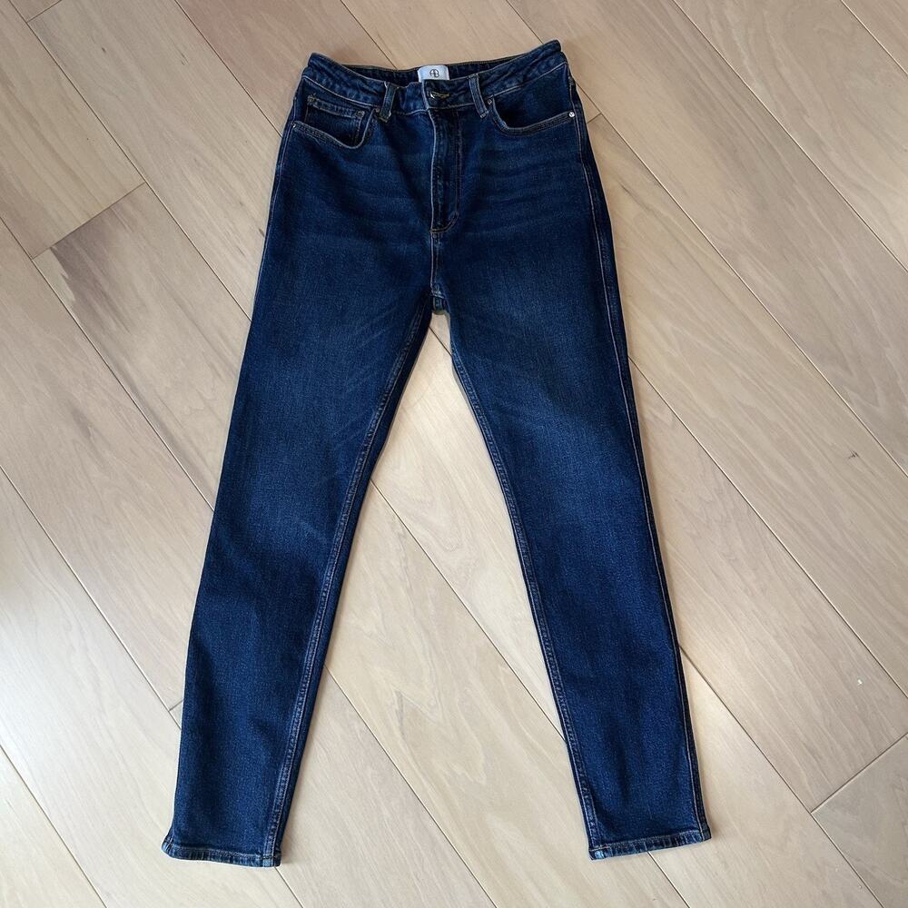 Anine Bing Jagger High Rise Skinny Blue Denim Jean Women’s 30